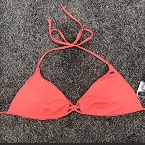O’Neill peach tie bikini/ swimsuit top